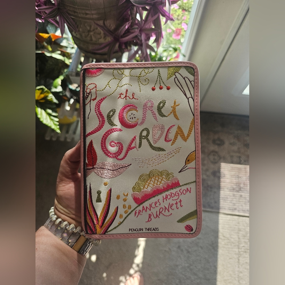 Kate Spade Out Of Print The Secret Garden 3D Embroidered Book Crossbody